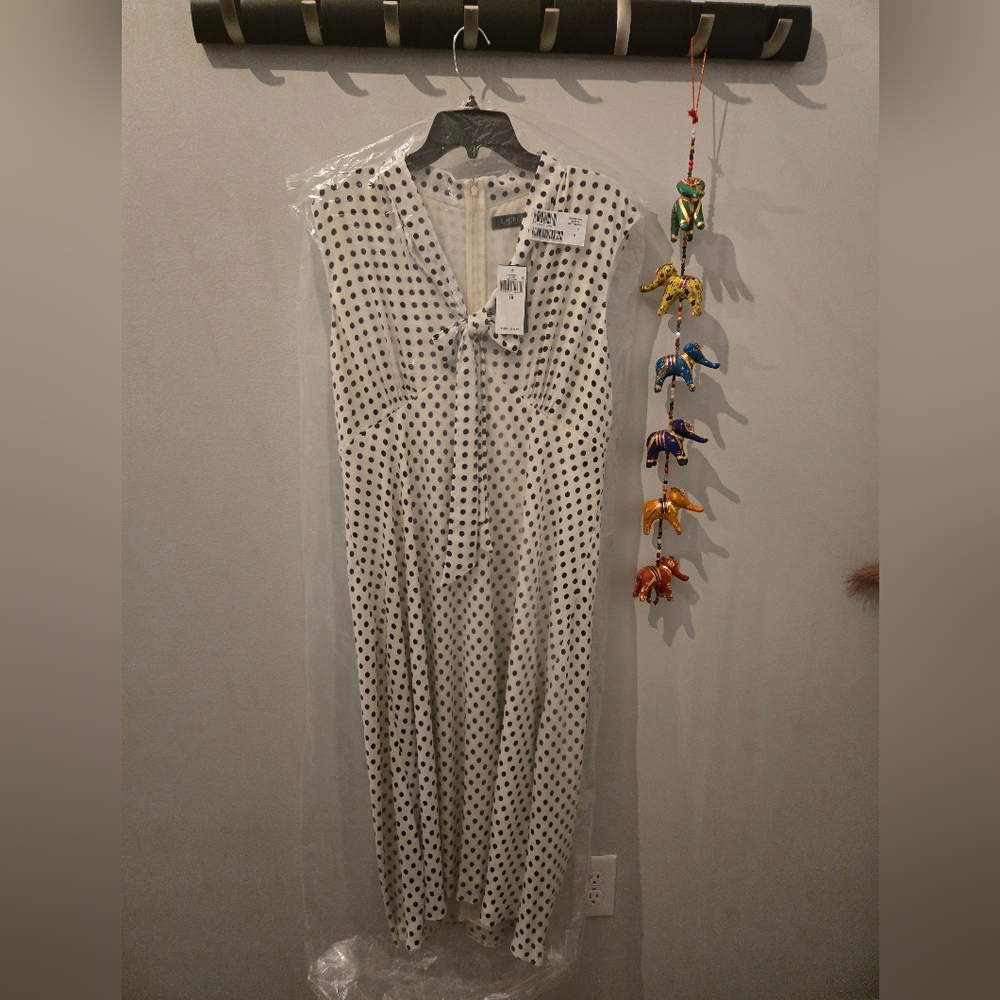Ralph Lauren Cream Sleeveless V-Neck Midi Sundress - Picture 6 of 6